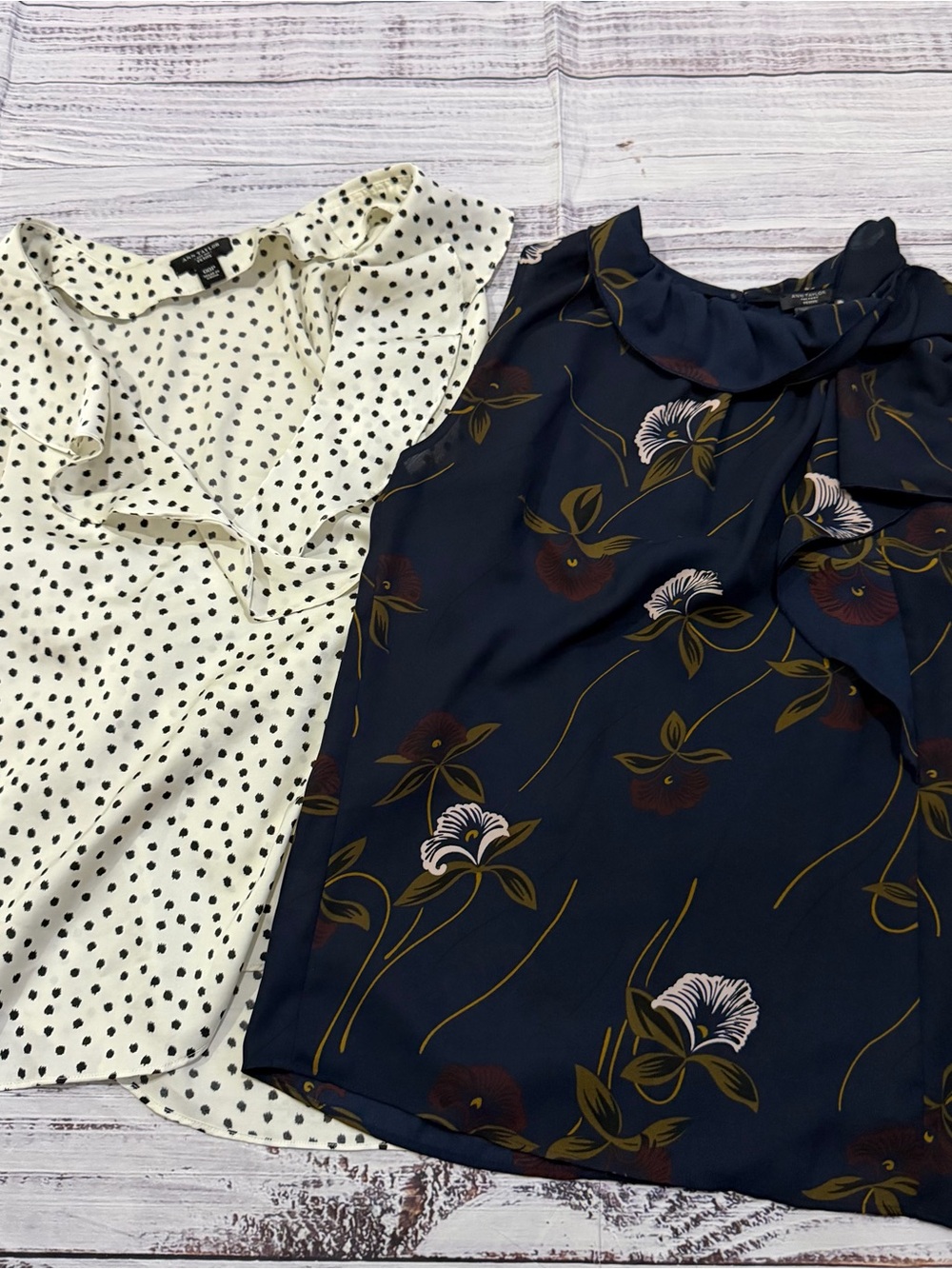 Lot of two Ann Taylor blouses size XXSP and 00P